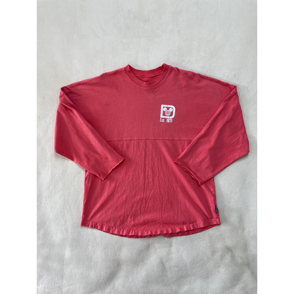 Disney Parks Spirit Jersey Walt Disney World Pink Oversized Long Sleeve Shirt M